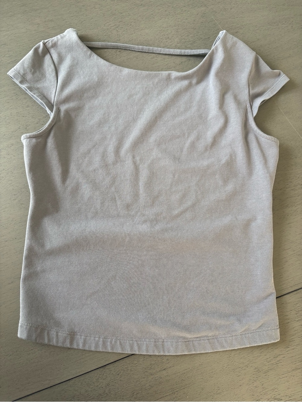 Garage Backless Gray Cap Sleeve Elevated Classy Going Out Top Size M - Picture 2 of 4